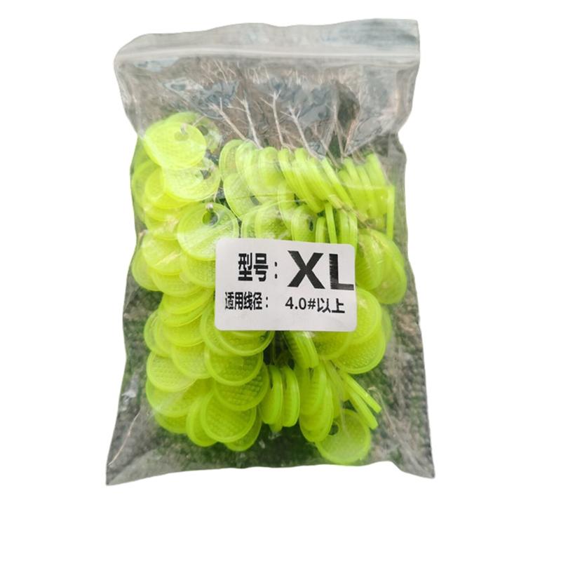 

120 штук 20 штук в упаковке Space Bean Rubber Sea Carp Fishing Black Rubber Oval XL