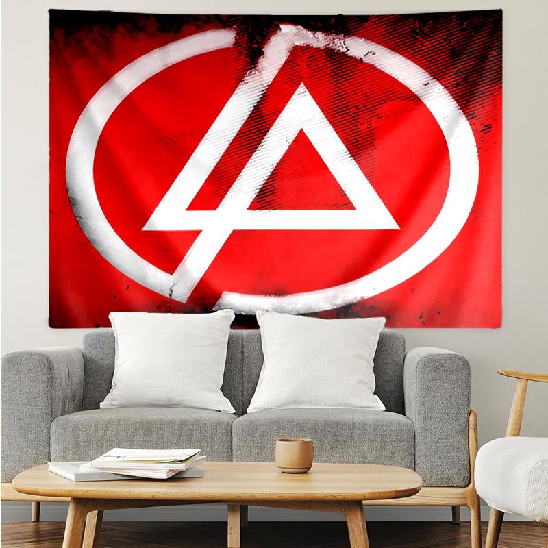 Linkin Park Tapestry for Bedroom Aesthetic Classroom Tapestries Wall Hanging for Living Room Dorm Office,Ideal Creative Gift