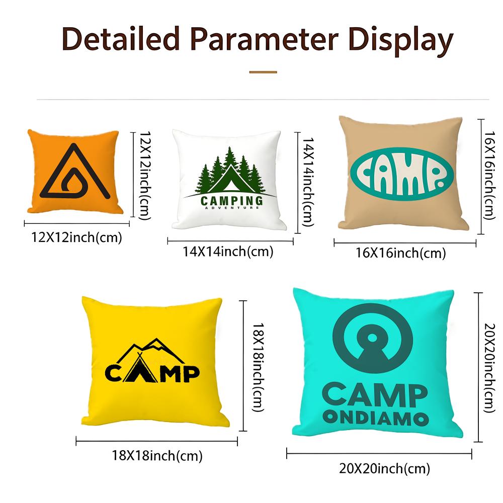 Cigarette Camp Cushion Cover Cushion Cover Set 4Pcs 50X50 45X45 40X40 Pillowcase Decorative Sofa Home Decor