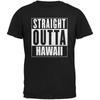 Straight Outta Hawaii Schwarzes Erwachsenen T-Shirt