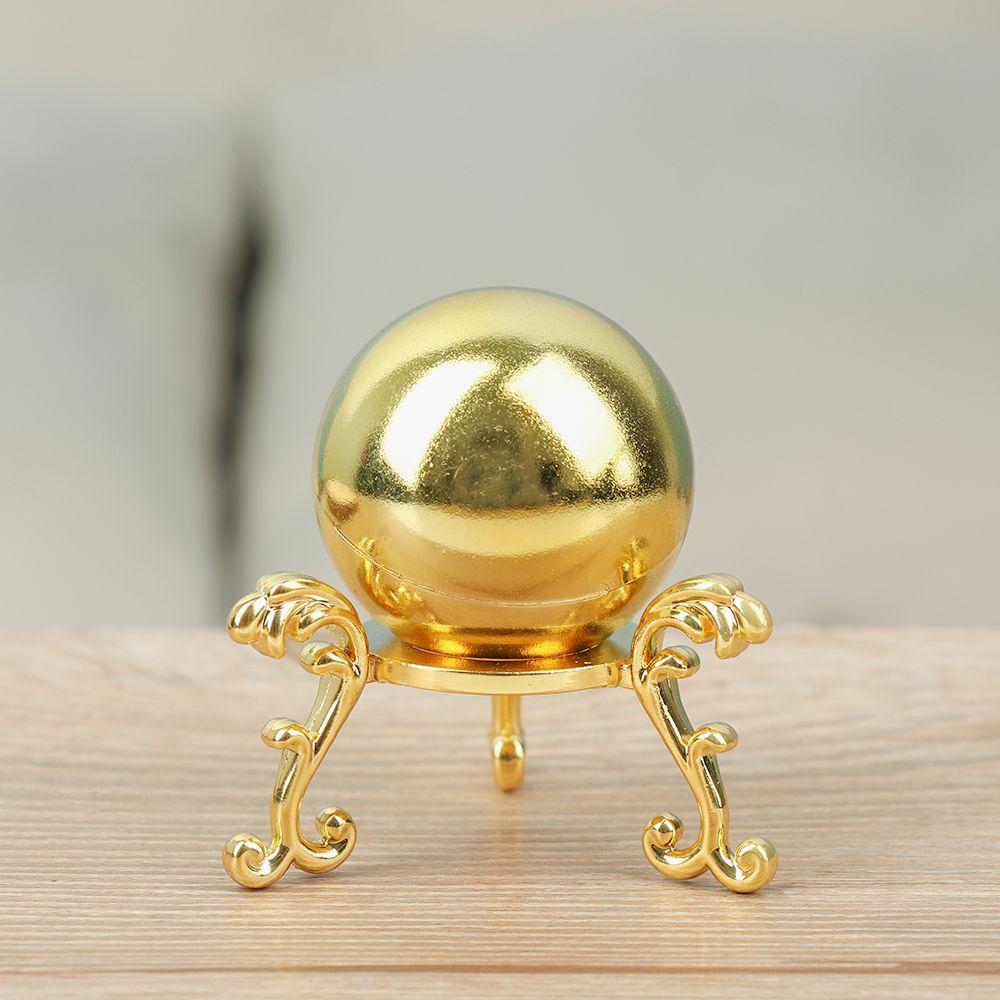 Handicraft Home Decor Photography Props Crystal Ball Base Metal Holder Display Stand Sphere Stone Support