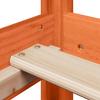 Solid Wood Bed and Bench with Roof Orange 100x200 Cm Pine Wood