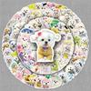 50 Cute Maltese Doodle Dog Stickers for Phones, Water Bottles, Suitcases, and Laptops