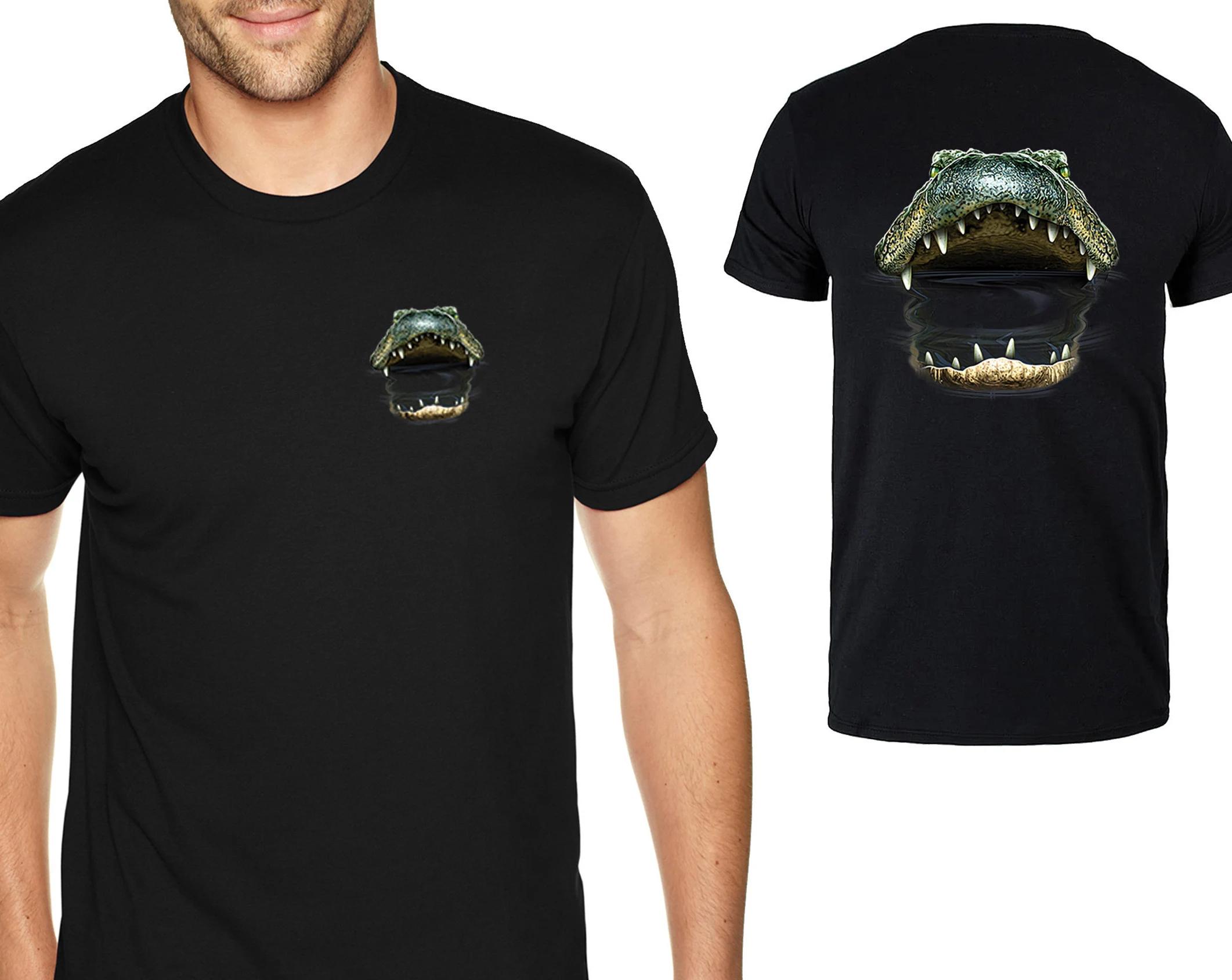 Graphic T Shirts Unisexs Gator Mouth Tshirt Alligator Crocodile Bite Reptile Lover Shirt Florida Swamp River Wild Animal S