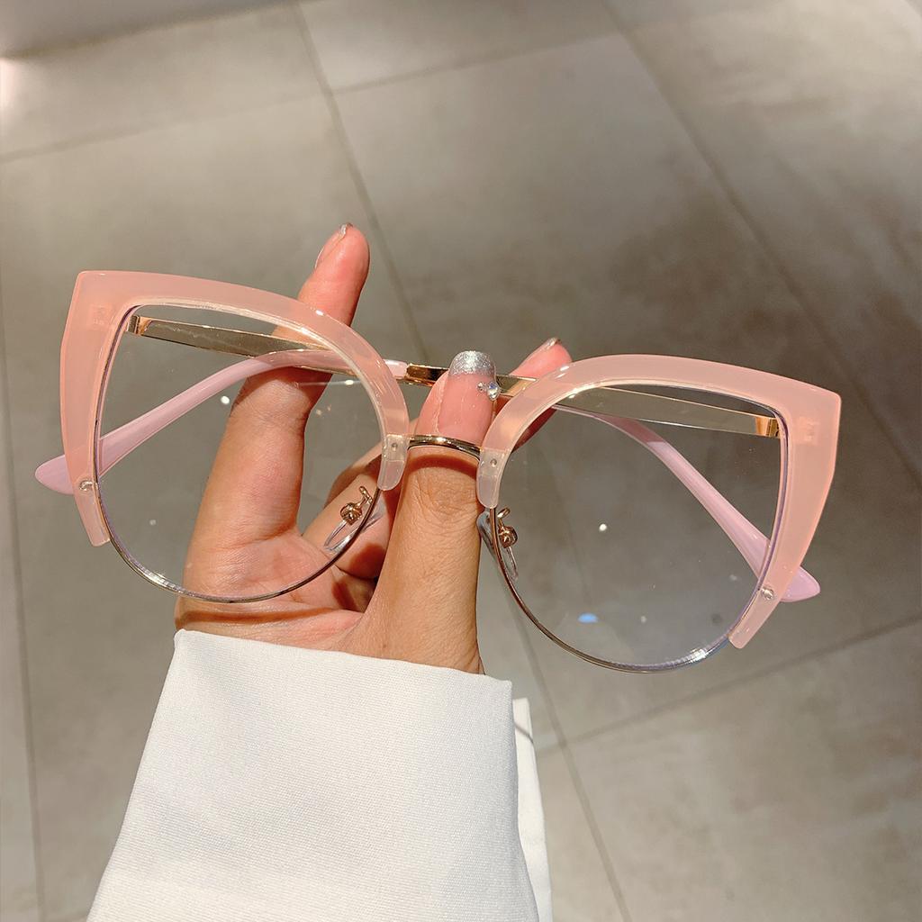 New Stylish Cat-Eye Anti-Blue Light Presbyopia Glasses Vintage Metal-Frame High-Definition Reading Eyewear Diopter 0 To +4.0