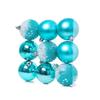 9pcs Creative Christmas Ball Set 6cm Hanging Ornament DIY Supplies Christmas Tree Pendant  Room