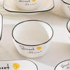 Jingdezhen Ceramic 4.5-inch Square Rice Bowls - 10 Piece Set