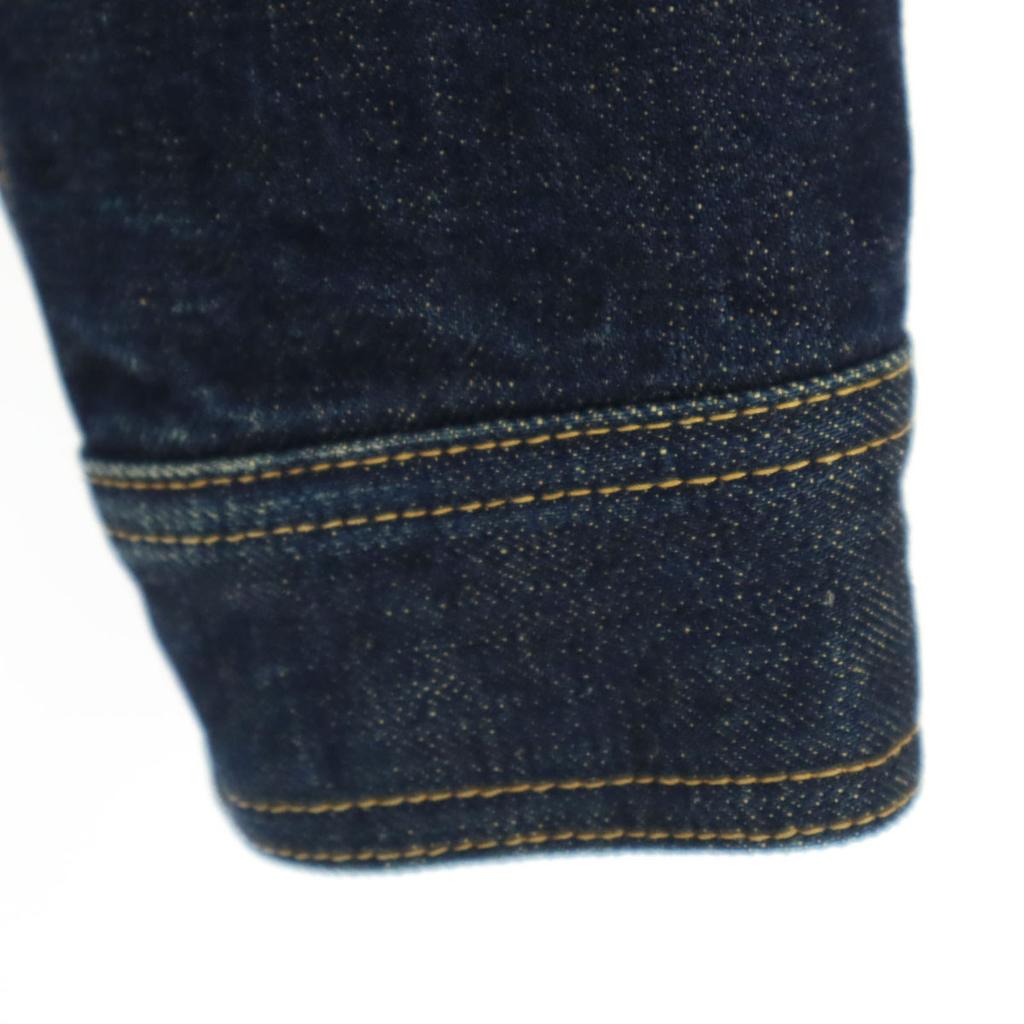 Ues Made In Japan Cotton Long Sleeve Bore Denim Jacket Blue Men's Used