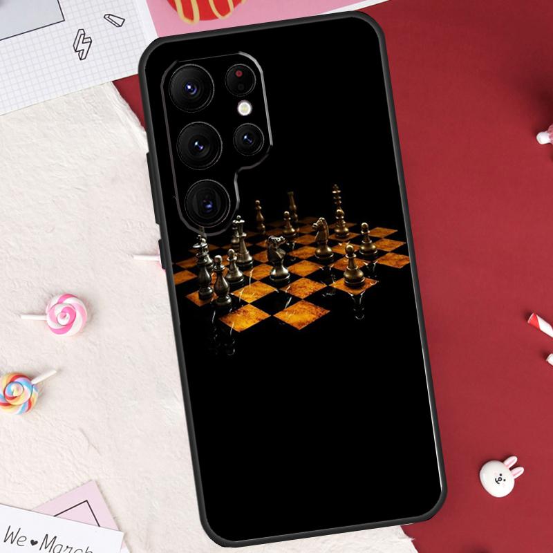 Chess Case For Samsung Galaxy S24 FE S20 FE S21 S22 S23 S25 S26 Ultra S10 Plus S25 FE Cover Shell