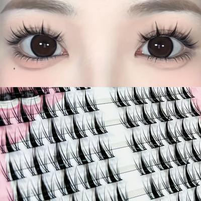 False Eyelashes Single Cluster Eyelash Extension Segmented Lashes Fox Eyes Individual False Eyelashes Eye Makeup