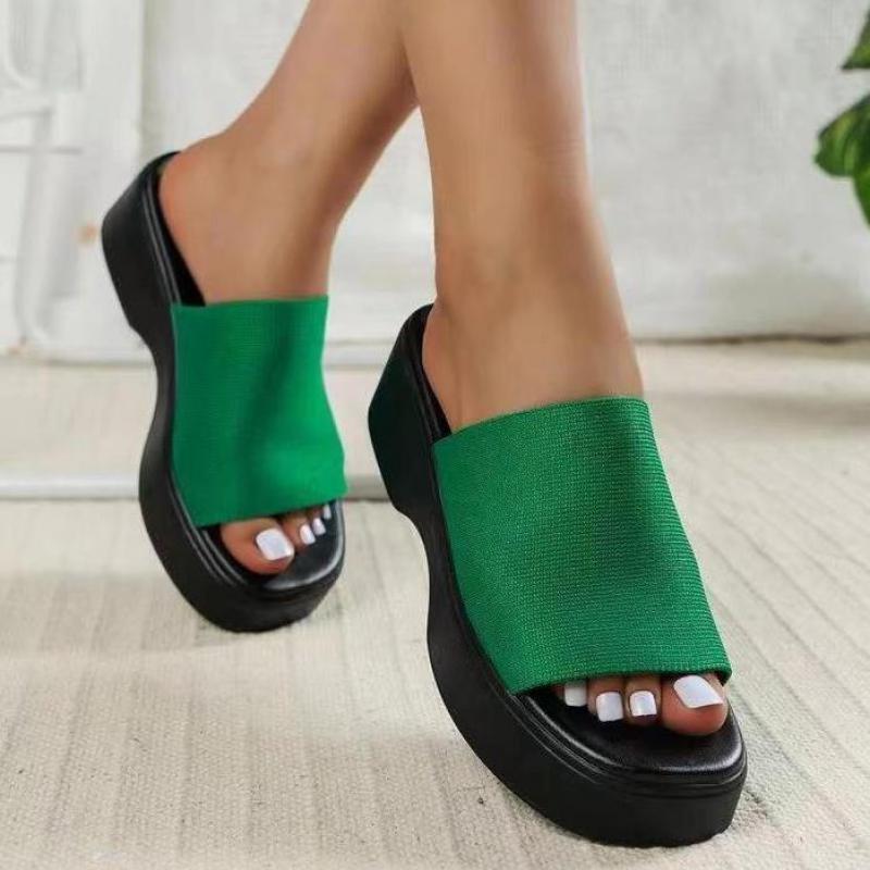 Fashion Pink Platform Slippers Women Summer Designer Open Toe Women's Non-slip Thick Soled Slippers Ladies Outdoor Beach Slippers Woman