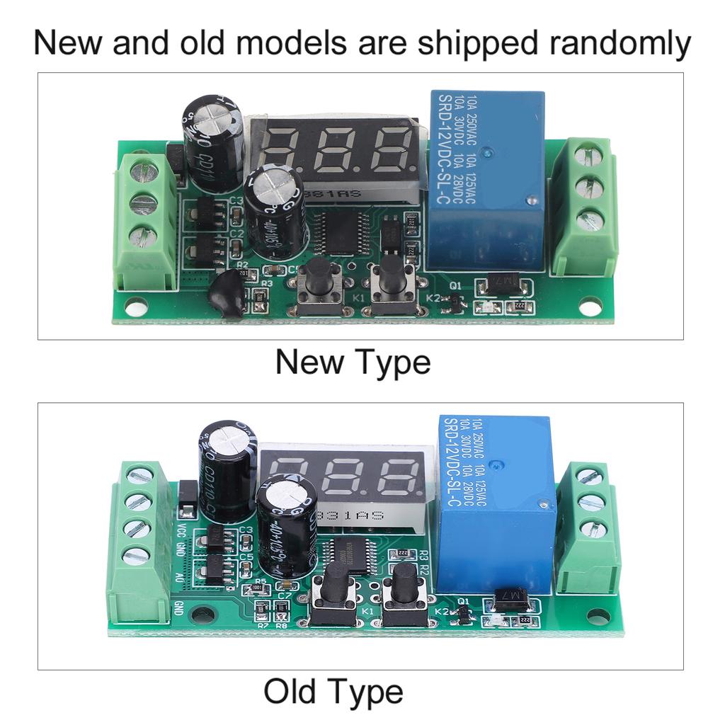Voltage Detection Module Digital Display High Accuracy Relay Electronic Component DC12V Relay Module