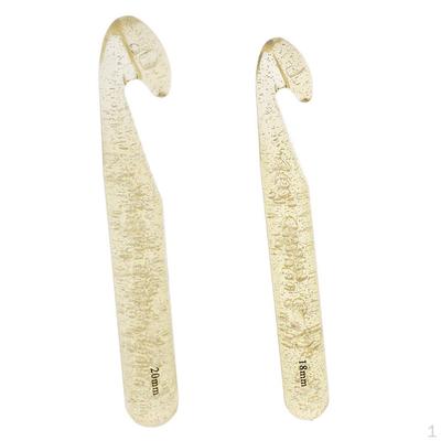 2 Pieces Huge Crochet Hooks Knitting Binding DIY Craft