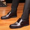 Leather shoes men's business casual shoes non-slip British men's shoes breathable work men's work shoes