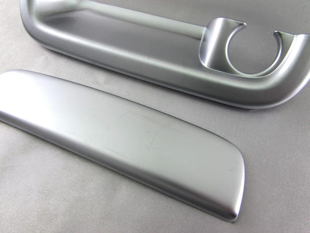 BRIGHTZ Door Handle Covers and Rear Hatch Knob Plate Set in Satin Silver for Toyota Hijet Cargo S331V Compatible with and 331 S321V, [REA-DHC-030].