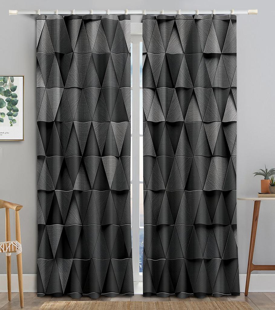 2pcs Marble Pattern Curtains Hook Valance Curtain Blinds Window Treatment For Kitchen Cafe Living Room Bedroom Home Decor Drapes