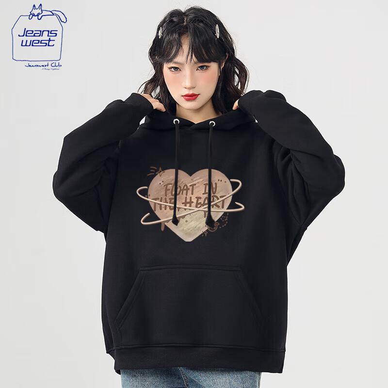 JEANSWEST CLUB Unisex Casual Hooded Sweatshirt