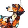 Acryl Puzzle Sonnenfänger Niedlicher Hund Sonnenfänger Panel DIY Puzzle Panel Fensterhängeornament für Haus Garten Dekoration