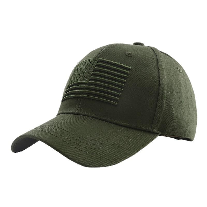 2022 New Black Green Cotton Baseball Cap Bone Men Tactical Army Military Dad Hat American USA Flag Hip Hop Hat Sport Caps Hats