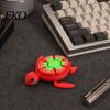 Verstellbare Pose Figur 3D-gedruckte Wassermelonen-Schildkröte Fidget Toy mit beweglichen Gelenken, Drückbare Schalenknöpfe Stress Einzigartiges Entlastungsspielzeug, Kreatives Tier