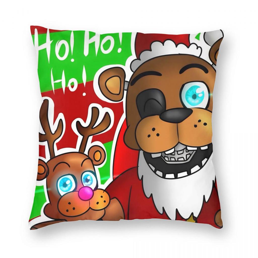FNAF At Freddys Pillowcase Soft Fabric Cushion Cover Decorations  Throw Pillow Case Cover Home Zipper 4040cm