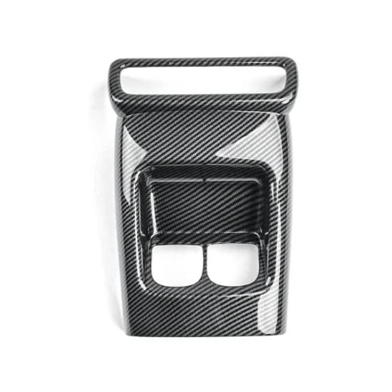 For Genesis GV80 2025 2026 LHD Car Tuning Carbon Fiber Rear Row Vent Frame Cover Trim Accessories Carbon Fiber