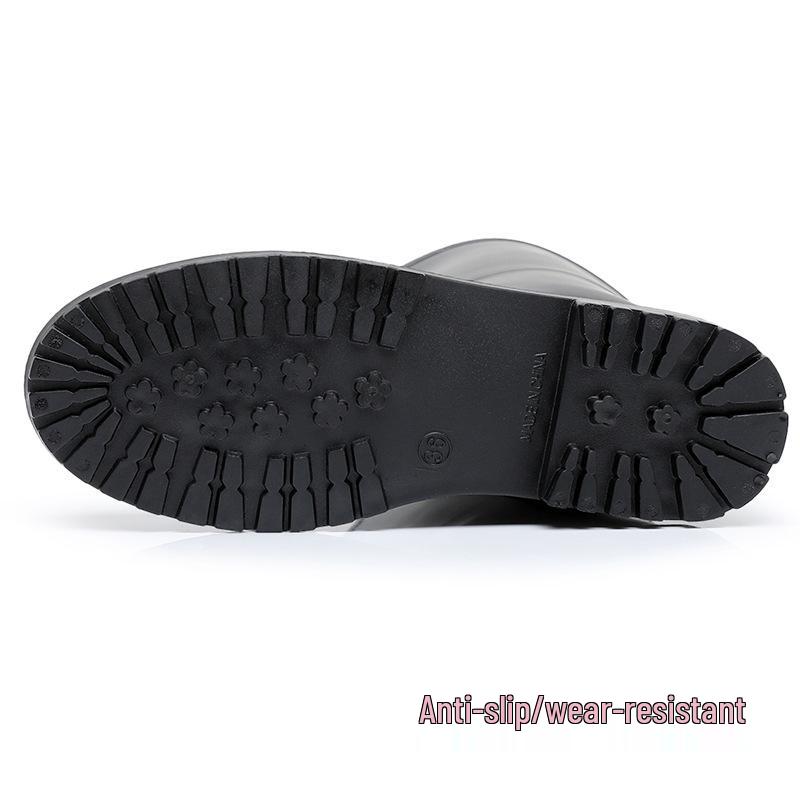 Fashionable Women's Non-slip Mid-calf Waterproof Rubber Rain Boots
