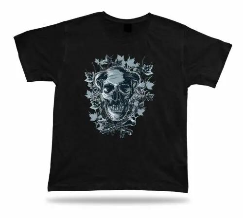 Tshirt Tee Shirt Birthday Gift Idea Horned Skull Demon Spooky Evil Gothic Retro L