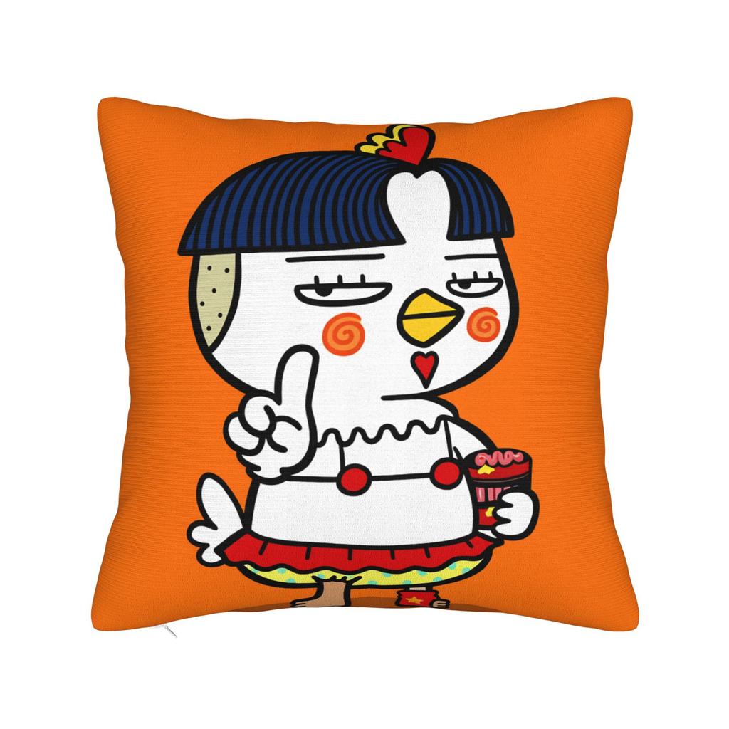 Spicy Shrimp Combination Noodles Pillowcases  Kawaii Pillow Case For Living Room Chair Soft Pillow Cover