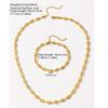 Stainless Steel Jewelry Set Necklaces Bracelet with Cute Pig Nose Hollow Carving High-end textured jewelry set For Women Jewelry