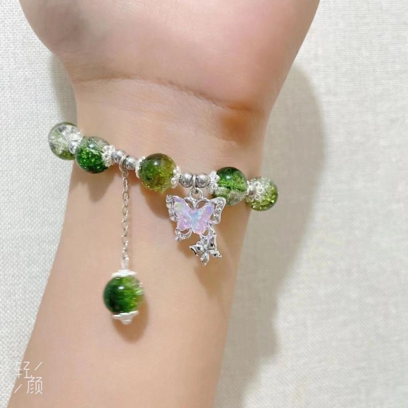 Set Fairy Butterfly Beaded Bracelet Handmade Elegant Boho Charming Jewelry For Women Girls Stylish Party Gift
