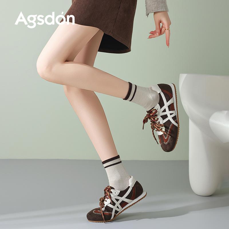 Augustine Yellow German Training Shoes Women's 2025 New Summer Casual Retro Ballet Thin-soled Forrest Gump Sports Shoes