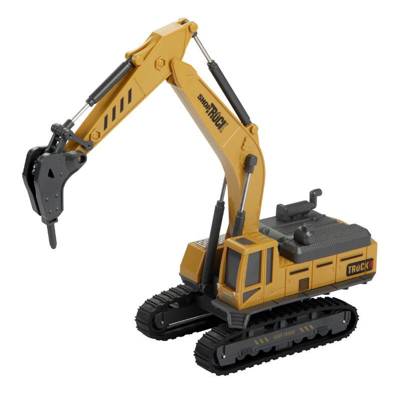Large Engineering Vehicle Toy Set Combination Series Children Excavator Bulldozer Mixer Crane Boy Car