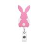 Easter Rabbit Cartoon Retractable Badge Holder Reel Id Card Holder For Office Workers Doctors Nurses Medical Students Students