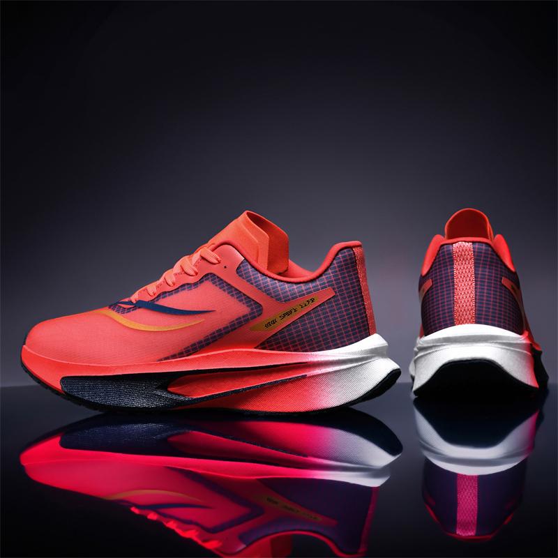 New Men Professional Racing Running Shoes Carbon Plate Cushion Sneakers Breathable Mesh Marathon Sport Trainers For Woman