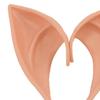 1 Pair Elf Ears Lifelike Soft Pointy Reusable Fairy Pixie Elf Ears for Cosplay Halloween Christmas Any Themed Party