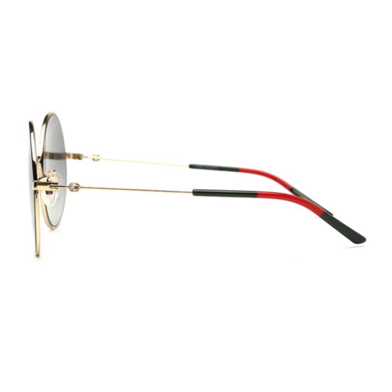 Gucci Sunglasses Metal Frame Women's Sunglasses Grey