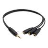3.5MM Audio Splitter Cable Plated Connector Male To Female 1 Input 3 Output Stereo Jack Adapter Headset Audio AUX Splitter Cord