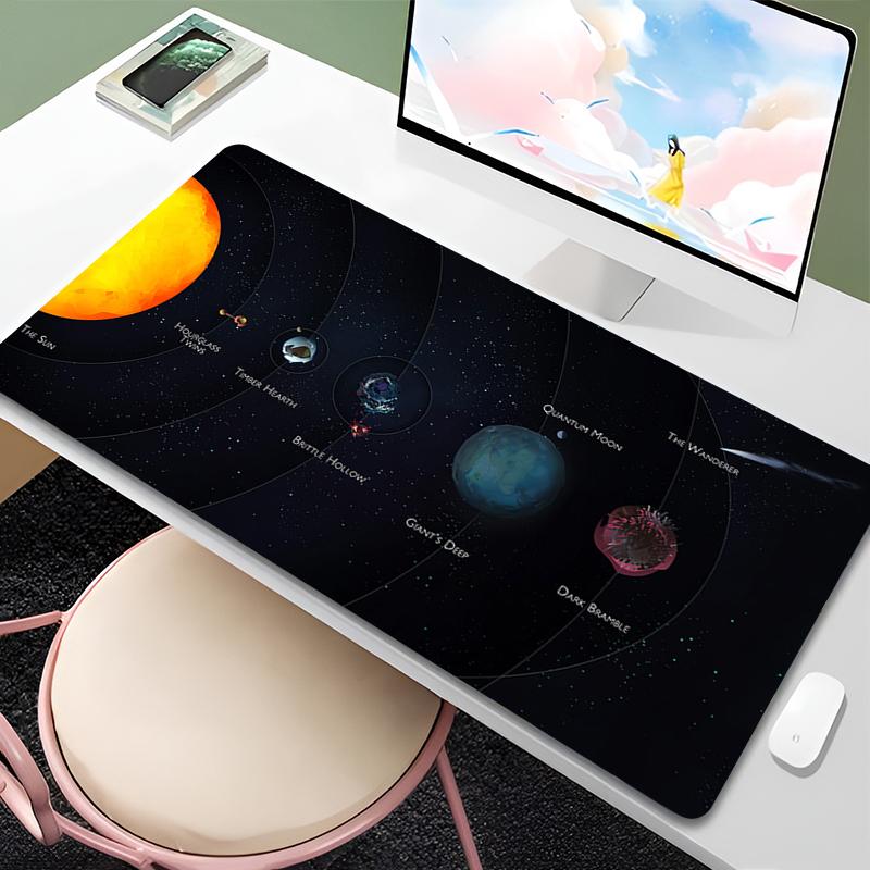 Mouse Pad XXL Cartoon Anime HD Print Desk Mat Laptop Outer Wilds Keyboard Pad PC Gaming Accessories Mousepad Star Sky Mouse Mat