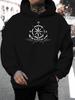 2025 Christmas New Unisex Sweatshirt, a Stylish And Versatile Hoodie Featuring a Unique Compass Pattern And Letter Prints - Casual Pullover with a Kan