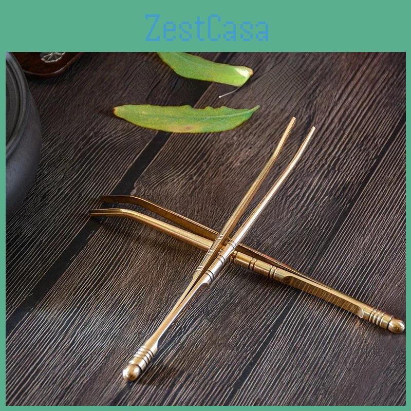 Clip Tea Metal Brass Toast Tong Pure Copper Toaster Bagel Bacon Tweezers Sugar Ice Tea Tong Teaware Kitchen Accessories Tool New
