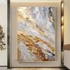 Large Size Contemporary Abstract Picture Golden Foil Canvas Paintings On Canvas Bedroom Framelessation Unframed