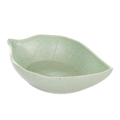 

Nordic Style Leaf Small Plate Food Grade Wheat Straw Seasoning Vinegar Soy Sauce Snack Plate Kitchen Tableware зелёный