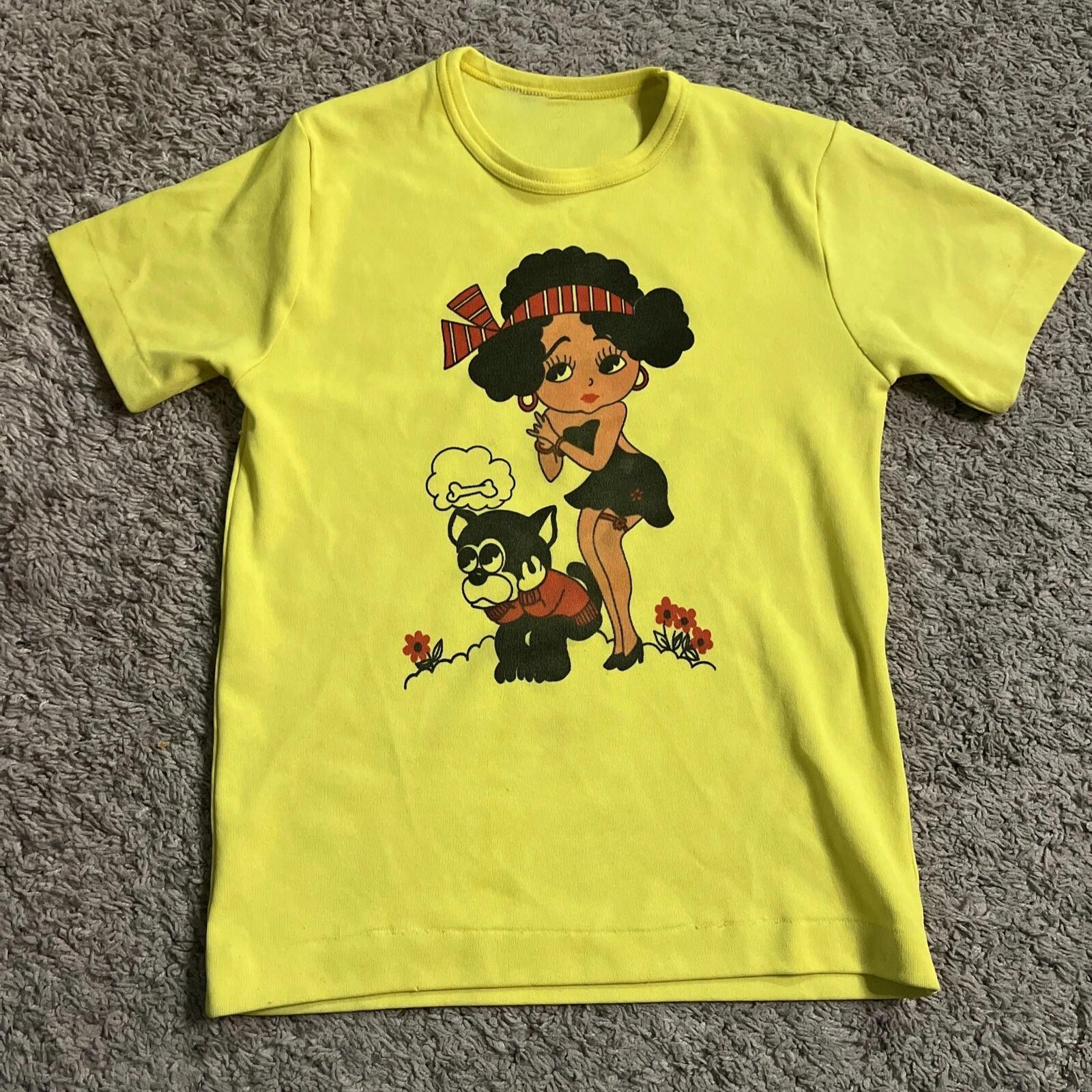 Футболка Betty Boop Bimbo the Dog Редкая Унисекс Размер S-5XL Перепечатка XL