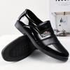 Men's Sleek Slip-On Dress Shoes - Fashionable British Style, Durable Rubber Sole, Comfortable, Business Casual, One-step, Lazy Shoes