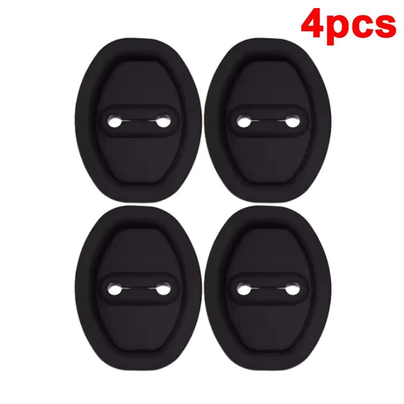 Silicone Car Door Lock Buckle Protection Cover for BMW Mercedes Tesla Model 3 Door Shock Absorber Cushion Silent Accessories