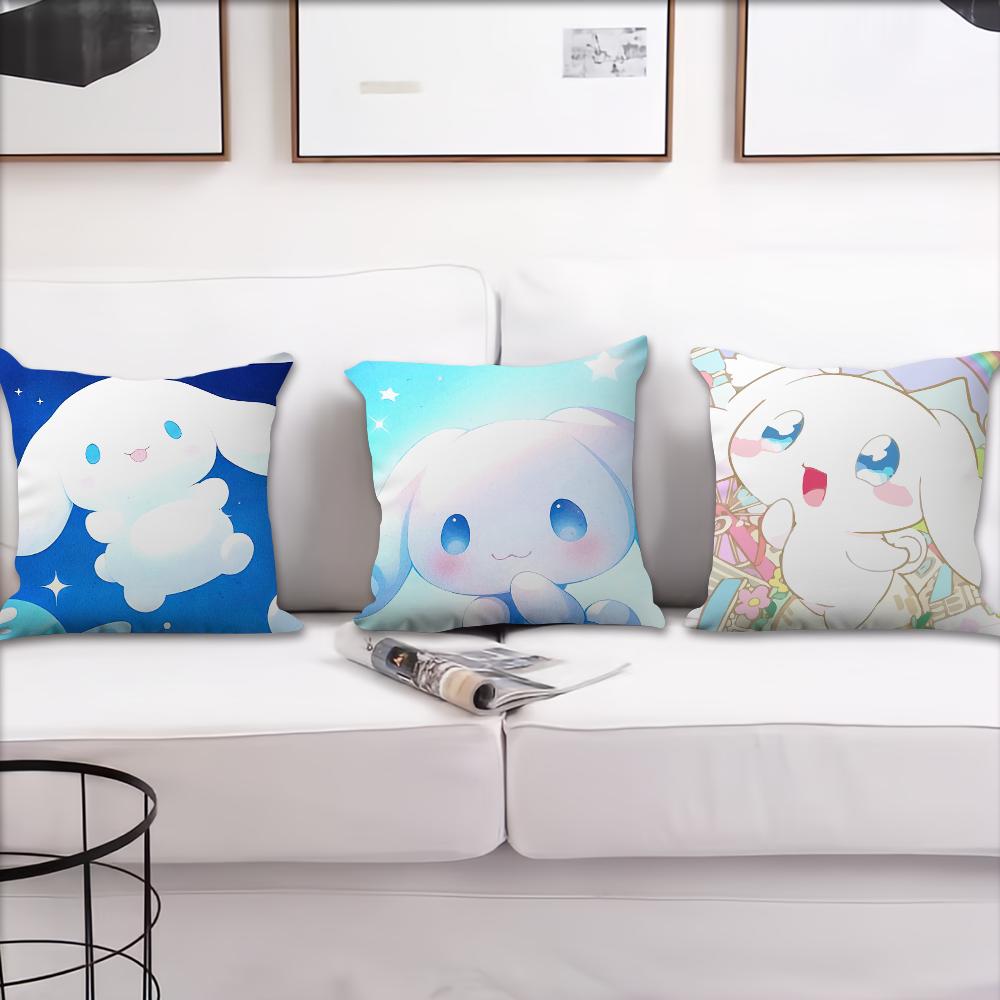 C-Cinnamoroll Kawaii Cushion Cover For Pillow Printing Sofa Decoration Home Car Room Coffee Shop Office Nordic Simplicity