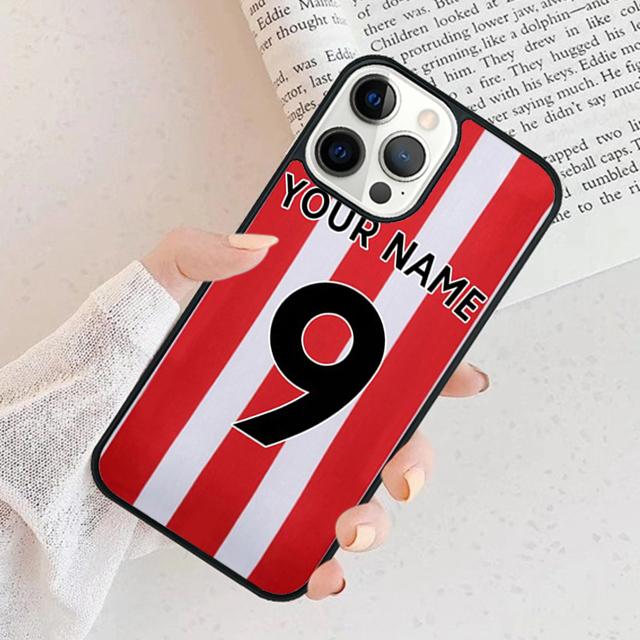 

Personalised Football Name Number Phone Case Cover For iPhone 17 Air 15 16e 11 13 14 Pro Max 12 Plus Max Fundas iPhone 16plus