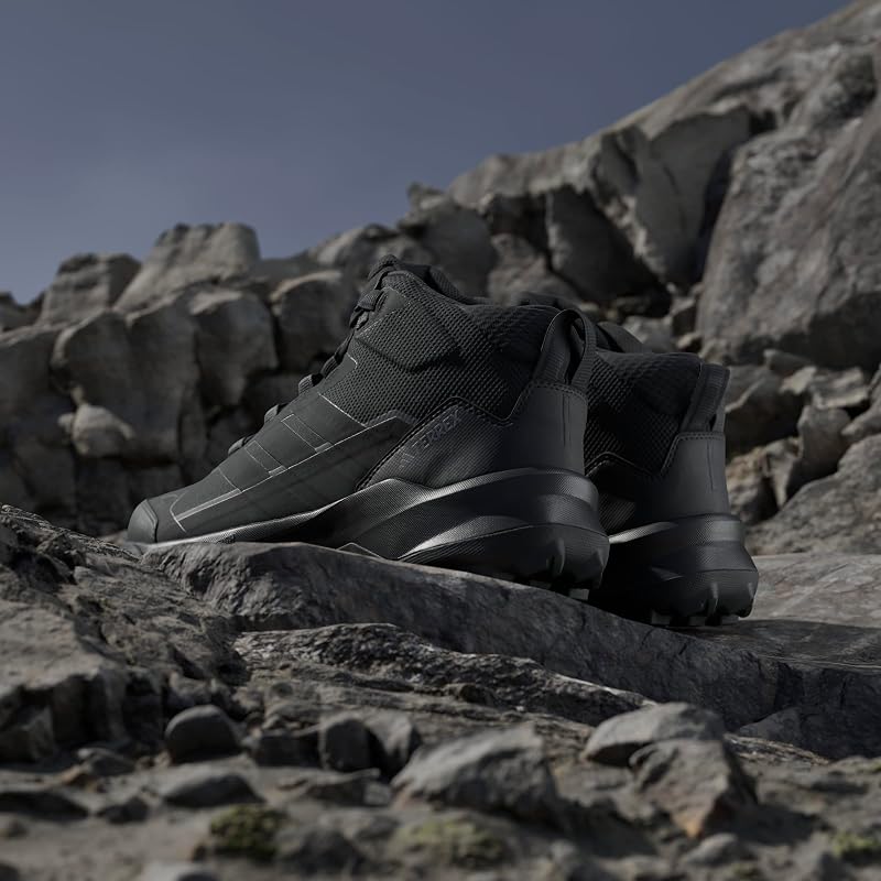Adidas Terrex Skychaser AX5 Mid GORE-TEX Trekking Shoes, Unisex Adult, NMQ36 Core Black/Core Black/Carbon (JQ2207), Size 26.5 cm