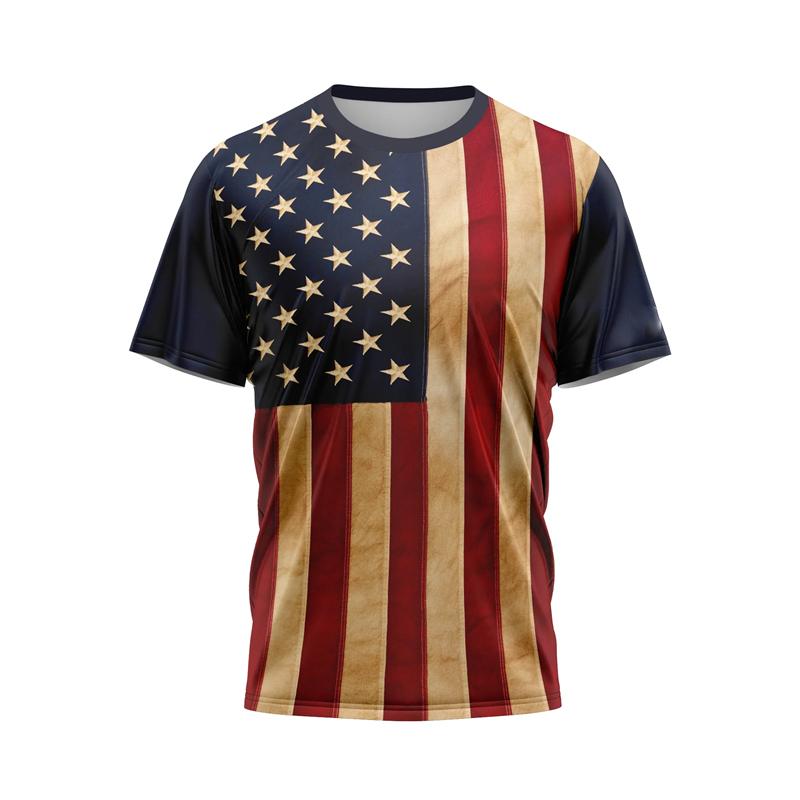 

US State Performance Clothing T-shirt Unisex 3D Printed Flag Pattern 6XL